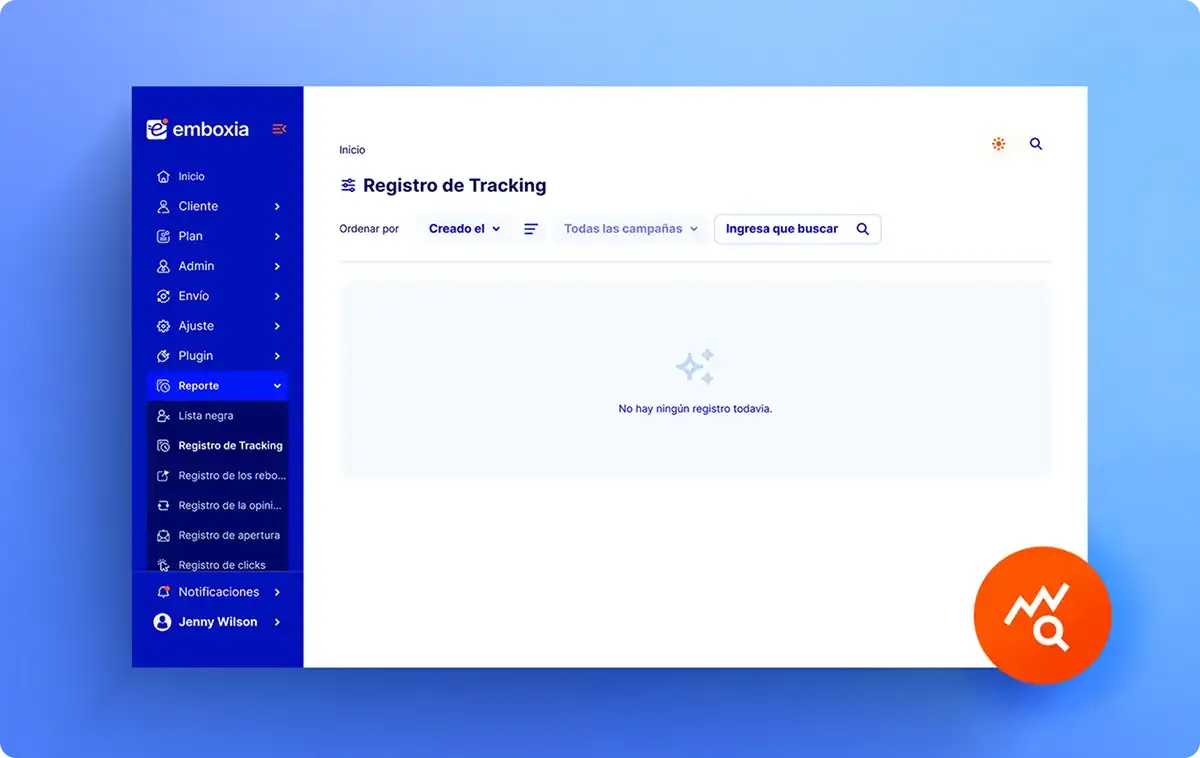 Sending tracking log in Emboxia